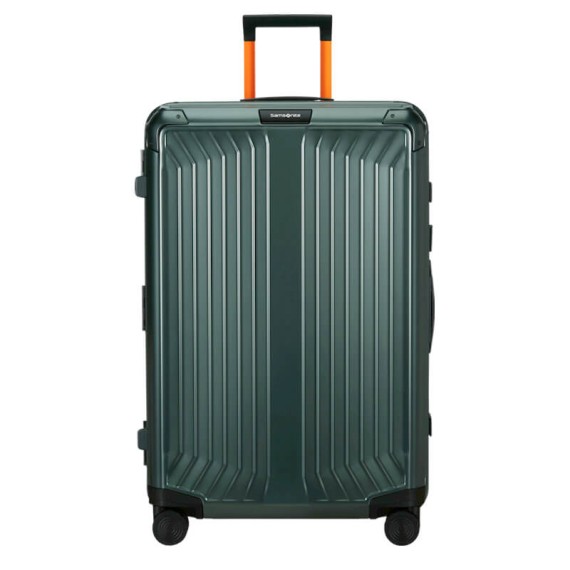 SAMSONITE Mala de Viagem Grande 76cm Lite-Box Alu Verde / Laranja | Ref. 92.122707-A806