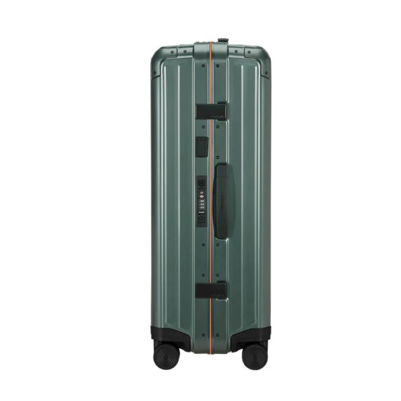 SAMSONITE Mala de Viagem Grande 76cm Lite-Box Alu Verde / Laranja | Ref. 92.122707-A806
