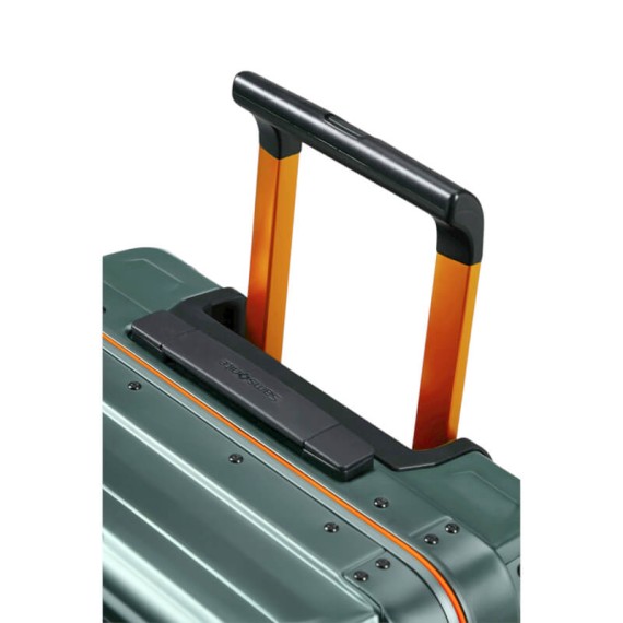 SAMSONITE Mala de Viagem Grande 76cm Lite-Box Alu Verde / Laranja | Ref. 92.122707-A806