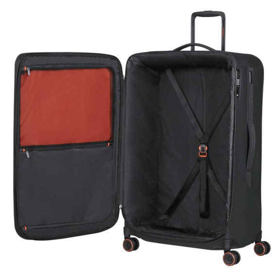 SAMSONITE Mala Viagem / Trolley Gigante 84cm 4R Exp Glazed Preta | Ref. 92.159768-1041