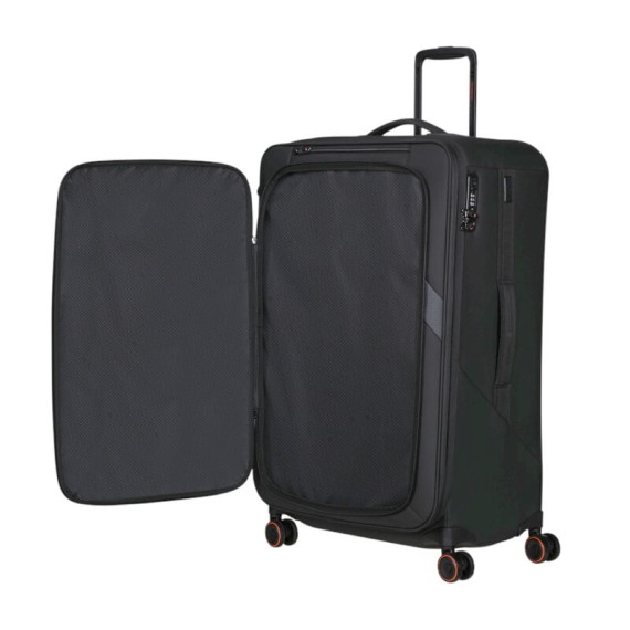 SAMSONITE Mala Viagem / Trolley Grande 78cm 4R Exp Glazed Preta | Ref. 92.159767-1041
