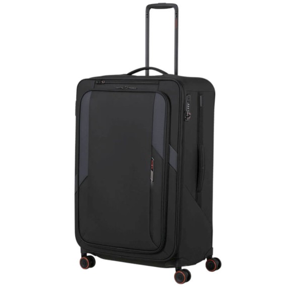 SAMSONITE Mala Viagem / Trolley Grande 78cm 4R Exp Glazed Preta | Ref. 92.159767-1041