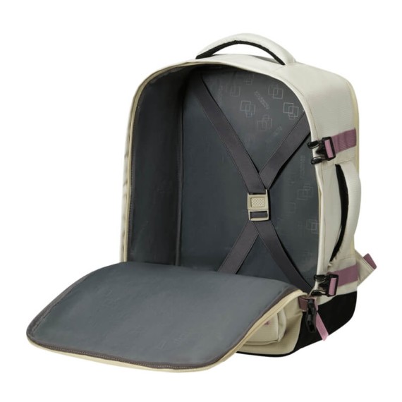 AT Mochila de Cabine MS Ryanair/Vueling Take2Cabin Areia/Malva | Ref. 92.150909-B024