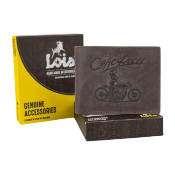 LOIS Carteira Horizontal c/ Porta-Moedas Wheels Castanha | Ref. 237.20860103