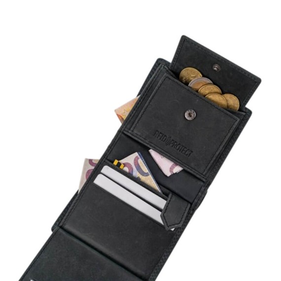 LOIS Carteira Vertical c/ Porta-Moedas Kent Antracite | Ref. 237.20824001