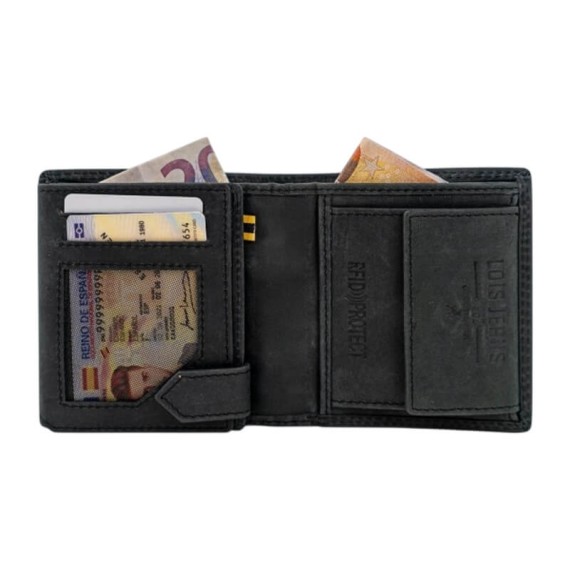 LOIS Carteira Vertical c/ Porta-Moedas Kent Antracite | Ref. 237.20824001