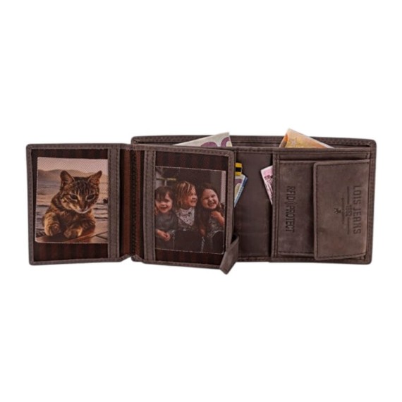 LOIS Carteira Vertical c/ Porta-Moedas Kent Castanha | Ref. 237.20824002