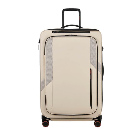 SAMSONITE Mala Viagem / Trolley Grande 78cm 4R Exp Glazed Areia | Ref. 92.159767-2038