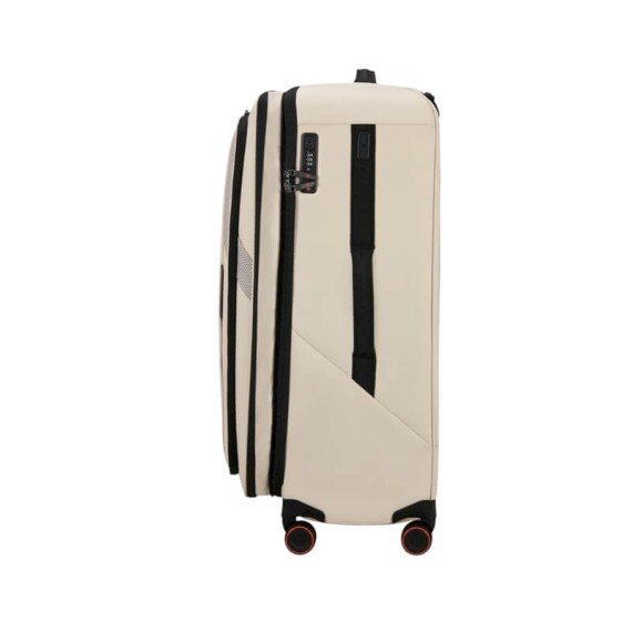 SAMSONITE Mala Viagem / Trolley Grande 78cm 4R Exp Glazed Areia | Ref. 92.159767-2038
