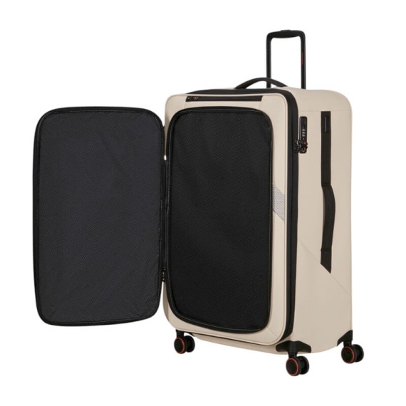 SAMSONITE Mala Viagem / Trolley Grande 78cm 4R Exp Glazed Areia | Ref. 92.159767-2038