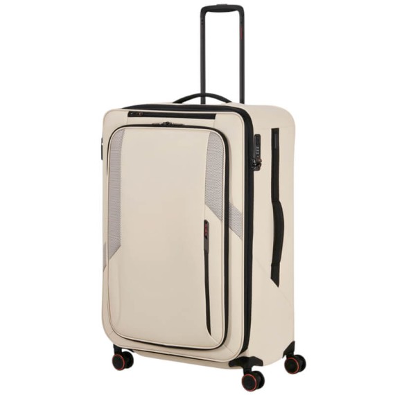 SAMSONITE Mala Viagem / Trolley Grande 78cm 4R Exp Glazed Areia | Ref. 92.159767-2038