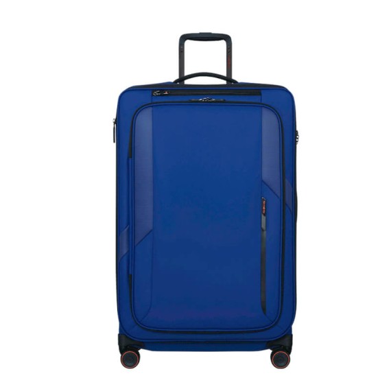 SAMSONITE Mala Viagem / Trolley Grande 78cm 4R Exp Glazed Azul | Ref. 92.159767-1324