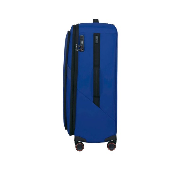 SAMSONITE Mala Viagem / Trolley Grande 78cm 4R Exp Glazed Azul | Ref. 92.159767-1324