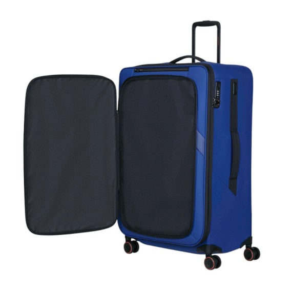 SAMSONITE Mala Viagem / Trolley Grande 78cm 4R Exp Glazed Azul | Ref. 92.159767-1324
