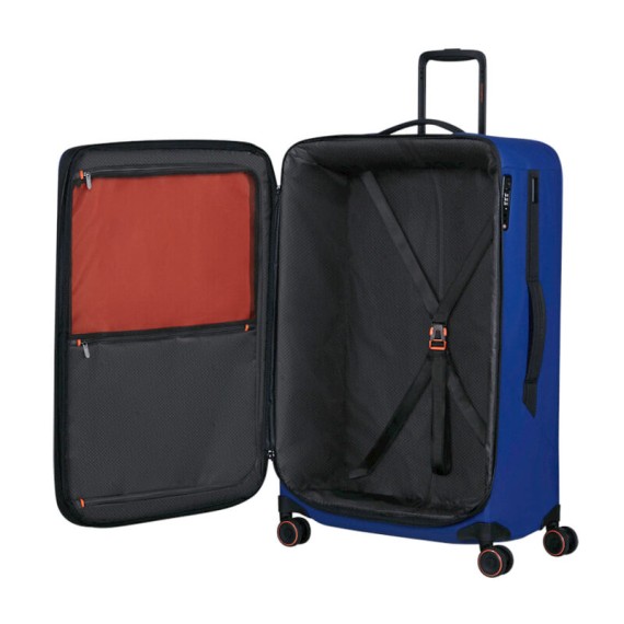 SAMSONITE Mala Viagem / Trolley Grande 78cm 4R Exp Glazed Azul | Ref. 92.159767-1324