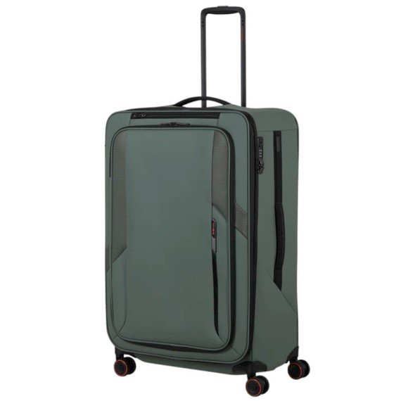 SAMSONITE Mala Viagem / Trolley Grande 78cm 4R Exp Glazed Verde | Ref. 92.159767-2017