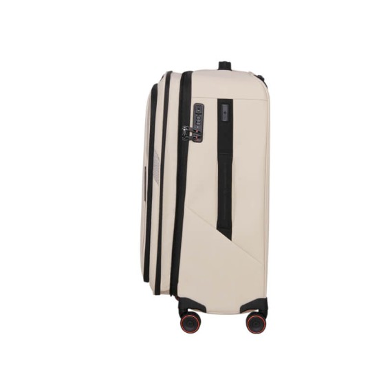 SAMSONITE Mala Viagem / Trolley Médio 67cm 4R Exp Glazed Areia | Ref. 92.159766-2038