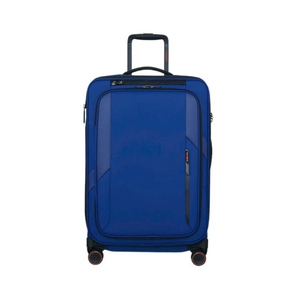 SAMSONITE Mala Viagem / Trolley Médio 67cm 4R Exp Glazed Azul | Ref. 92.159766-1324