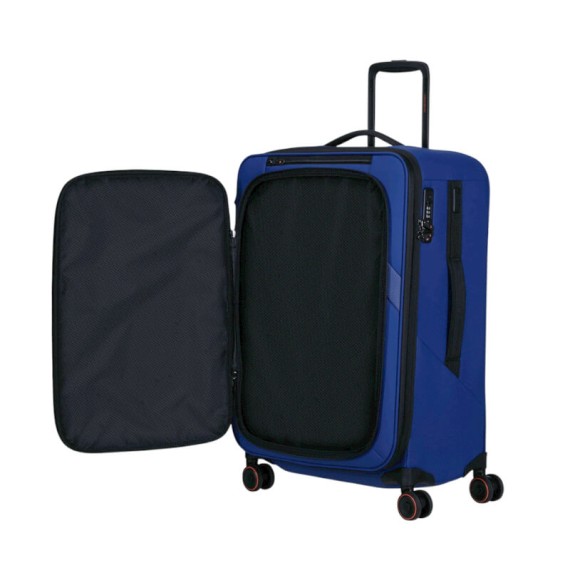 SAMSONITE Mala Viagem / Trolley Médio 67cm 4R Exp Glazed Azul | Ref. 92.159766-1324