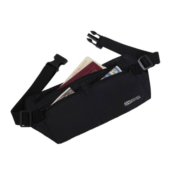 AT Bolsa de Cintura RFID Money Preta | Ref. 92.160375-1041