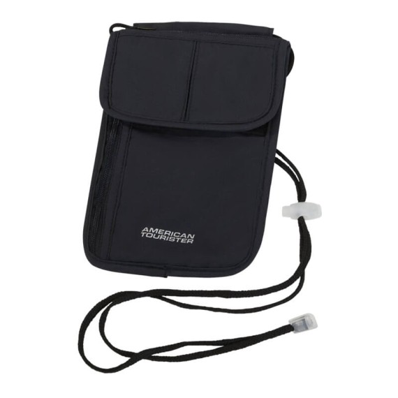 AT Bolsa de Segurança para Pescoço RFID Preta | Ref. 92.160376-1041