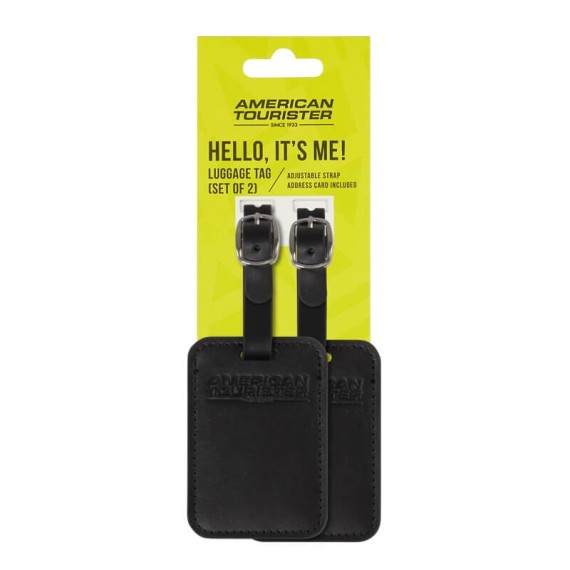 AT Pack de 2 Etiquetas de Viagem Preto | Ref. 92.158736-1041