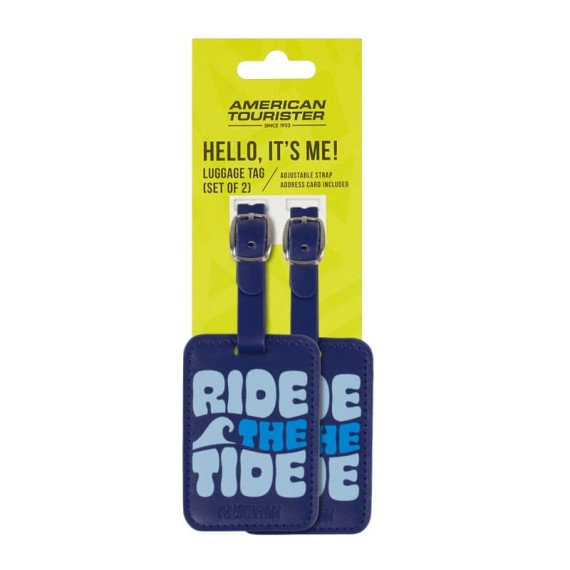 AT Pack de 2 Etiquetas de Viagem Print Ride The Tide | Ref. 92.160234-A983
