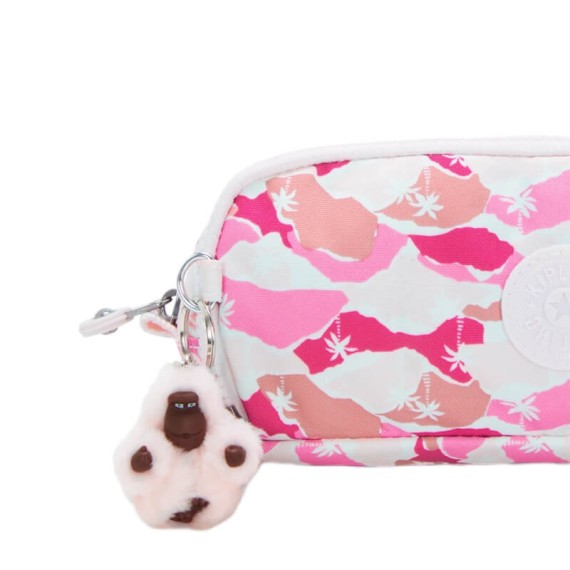 Estojo Escolar KIPLING Gitroy Pink Palm | Ref. 187.40KI35601BV