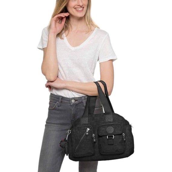 Mala de 2 Asas KIPLING Defea Up Black Tonal | Ref. 187.40KI25000DH