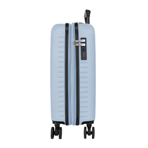 Mala de Cabine/Trolley 55cm 4R Exp. PEPE JEANS Montana Azul Claro | Ref. 186.7568643