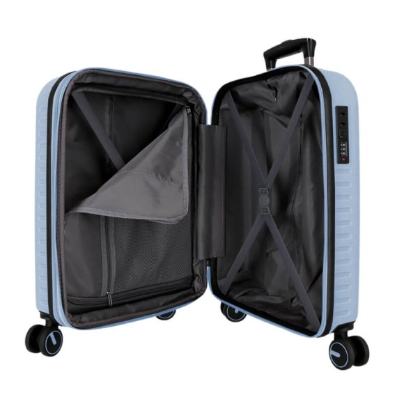 Mala de Cabine/Trolley 55cm 4R Exp. PEPE JEANS Montana Azul Claro | Ref. 186.7568643
