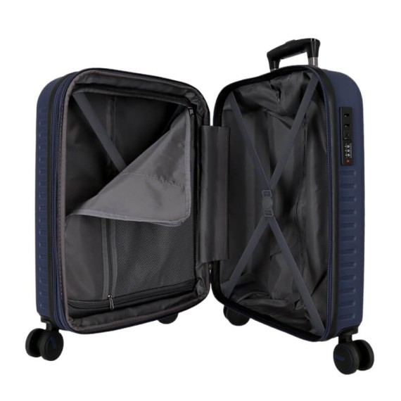 Mala de Cabine/Trolley 55cm 4R Exp. PEPE JEANS Montana Azul Escuro | Ref. 186.7568642