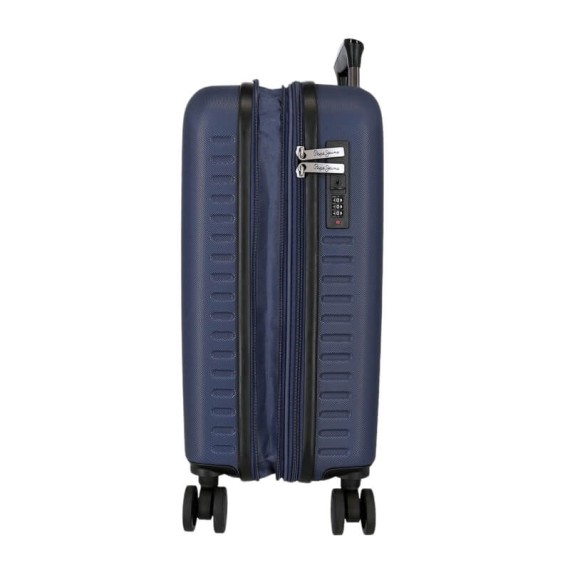 Mala de Cabine/Trolley 55cm 4R Exp. PEPE JEANS Montana Azul Escuro | Ref. 186.7568642