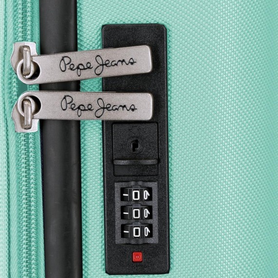 Mala de Cabine/Trolley 55cm 4R Exp. PEPE JEANS Montana Azul Turquesa | Ref. 186.7568646