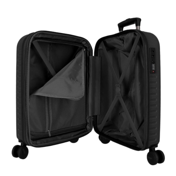Mala de Cabine/Trolley 55cm 4R Exp. PEPE JEANS Montana Preta | Ref. 186.7568641