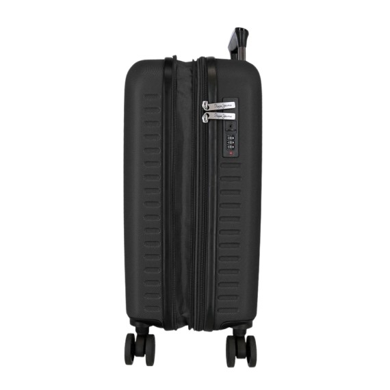 Mala de Cabine/Trolley 55cm 4R Exp. PEPE JEANS Montana Preta | Ref. 186.7568641