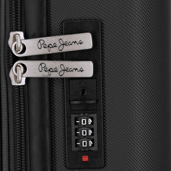 Mala de Cabine/Trolley 55cm 4R Exp. PEPE JEANS Montana Preta | Ref. 186.7568641