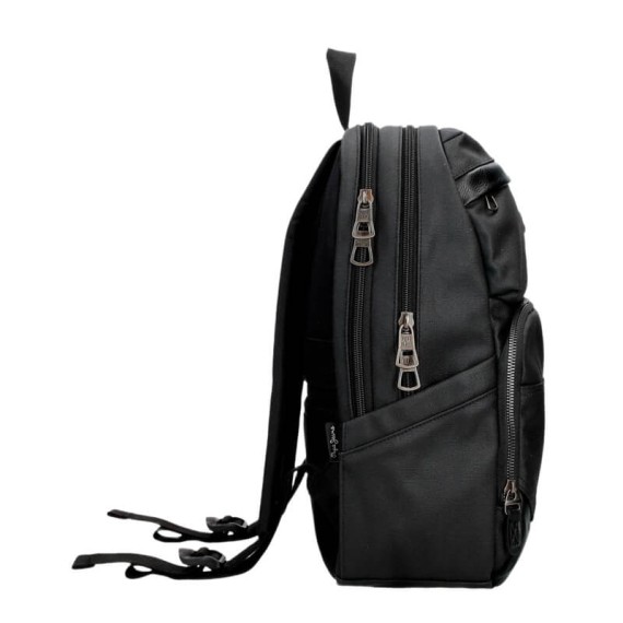 Mochila para Computador 13.3" Adap. 2C PEPE JEANS Berwick Preta | Ref. 186.7472041