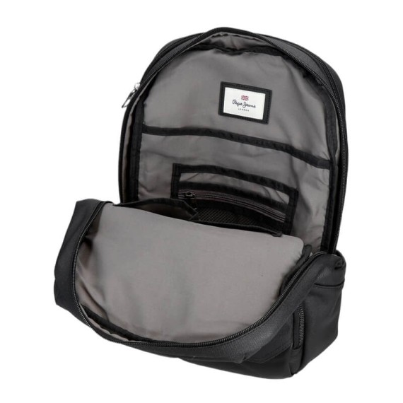 Mochila para Computador 13.3" Adap. 2C PEPE JEANS Berwick Preta | Ref. 186.7472041