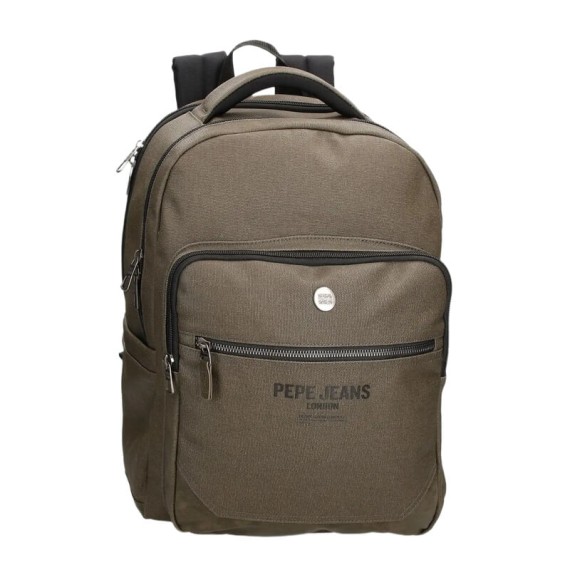 Mochila para Portátil e Tablet 2C Adap. PEPE JEANS Berwick Caqui | Ref. 186.7472542