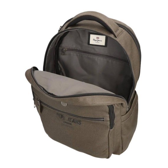 Mochila para Portátil e Tablet 2C Adap. PEPE JEANS Berwick Caqui | Ref. 186.7472542