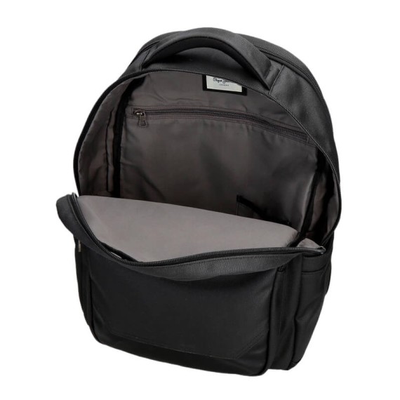 Mochila para Portátil e Tablet 2C Adap. PEPE JEANS Berwick Preta | Ref. 186.7472541