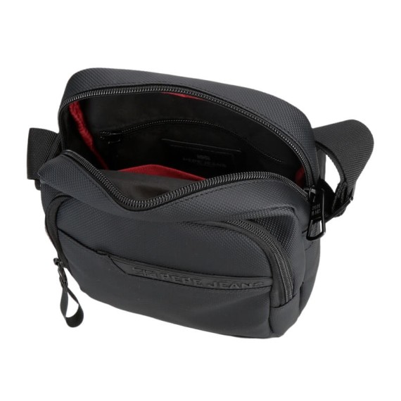 Bolsa de Tiracolo Média 2C PEPE JEANS Dorking Preta | Ref. 186.7465341