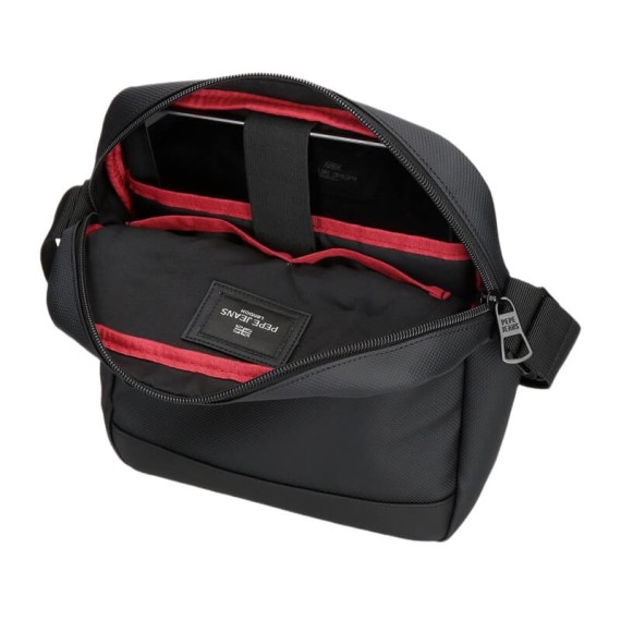Bolsa de Tiracolo para Tablet PEPE JEANS Dorking Preta | Ref. 186.7465641
