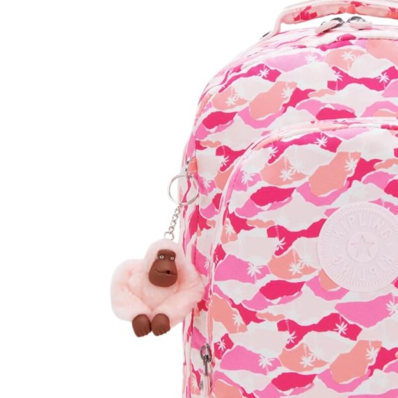 Mochila para Portátil 15" KIPLING Class Room Pink Palm | Ref. 187.40KI70901BV