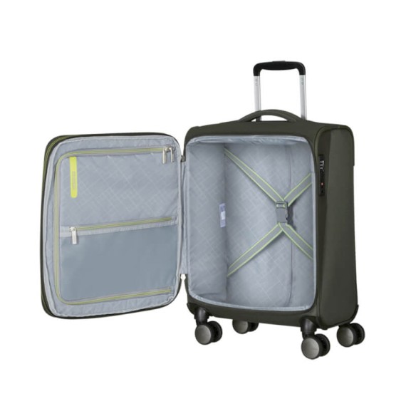 AT Mala de Cabine / Trolley 55cm 4R Exp Wanderlite Khaki | Ref. 92.158076-3457