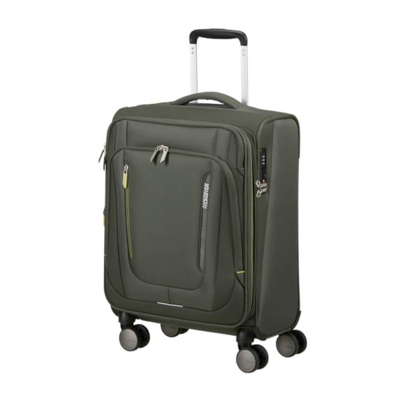 AT Mala de Cabine / Trolley 55cm 4R Exp Wanderlite Khaki | Ref. 92.158076-3457