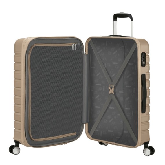 AT Mala de Viagem/Trolley Médio 67cm 4R Exp. Flashline Champanhe | Ref. 92.149768-1173