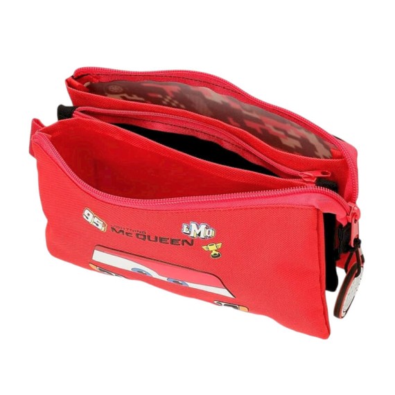 Estojo Escolar Triplo CARS McQueen Red Vermelho | Ref. 186.4214311