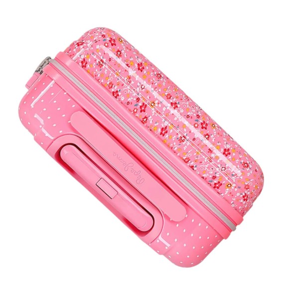 Mala de Cabine / Trolley 55cm 4R PEPE JEANS Alenka Rosa | Ref. 186.6711723